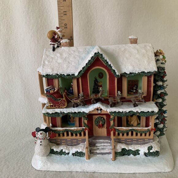 Bradford Exchange Disney Twas The Night Before Christmas Illuminated House Story - Picture 5 of 16